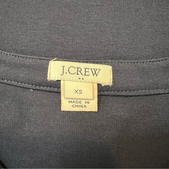 J. Crew Navy Blue Cotton-Blend Nautical-Style Lace-Up Knit Dress. Size XS. - Picture 6 of 10